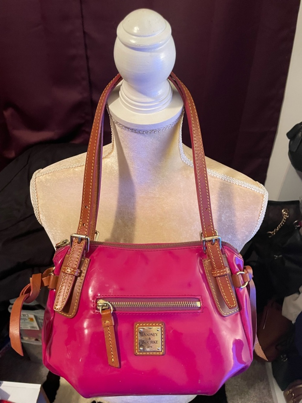 Dooney & Bourke Venus Nina Patent Leather Shoulder Bag (Small)